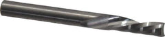 Onsrud - 1/4" Cutting Diam x 3/4" Length of Cut, 1 Flute, Downcut Spiral Router Bit - Uncoated, Right Hand Cut, Solid Carbide, 2-1/2" OAL x 1/4" Shank Diam, Single Edge, 21° Helix Angle - Exact Tool & Supply