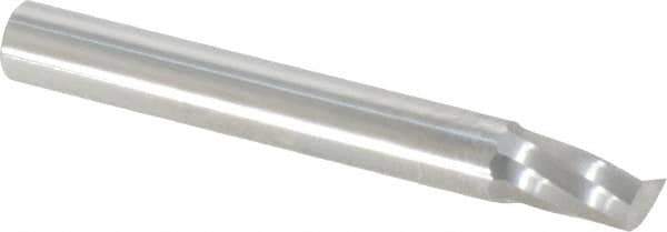 Onsrud - 1/4" Cutting Diam x 3/8" Length of Cut, 1 Flute, Upcut Spiral Router Bit - Uncoated, Right Hand Cut, Solid Carbide, 2" OAL x 1/4" Shank Diam, Single Edge, 21° Helix Angle - Exact Tool & Supply