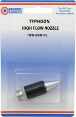 Coilhose Pneumatics - Blow Gun Safety High Flow Nozzle - 1/2-27 UNS, 2" Long, Aluminum - Exact Tool & Supply