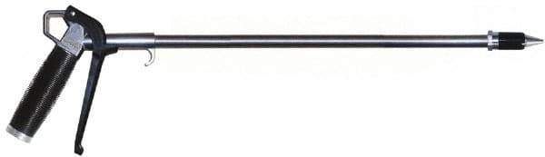 Coilhose Pneumatics - 150 Max psi High Force Aluminum Tip Pistol Grip Blow Gun - 1/4 NPT, 48" Tube Length, Aluminum - Exact Tool & Supply
