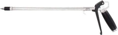 Coilhose Pneumatics - 150 Max psi High Force Aluminum Tip Pistol Grip Blow Gun - 1/4 NPT, 12" Tube Length, Aluminum - Exact Tool & Supply