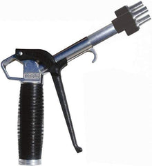 Coilhose Pneumatics - 150 Max psi High Flow Multi-Jet Nozzle Pistol Grip Blow Gun - 3/8 NPT, 2" Tube Length, Aluminum - Exact Tool & Supply