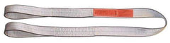 Lift-All - 3' Long x 1" Wide, 1,200 Lb Vertical Capacity, 1 Ply, Polyester Web Sling - 950 Lb Choker Capacity, Yellow - Exact Tool & Supply