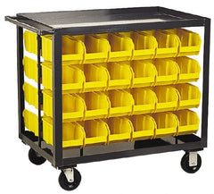 Quantum Storage - 800 Lb Capacity, 36" Deep x 24" Wide x 35-1/2" High, Steel Mobile Rack - Exact Tool & Supply