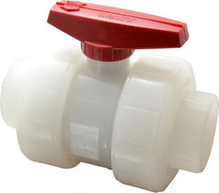 NIBCO - 2" Pipe, Full Port, Polypropylene True Union Design Ball Valve - Exact Tool & Supply