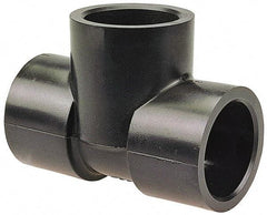 NIBCO - 1-1/2" Polypropylene Plastic Pipe Socket Tee - Schedule 80, S x S x S End Connections - Exact Tool & Supply