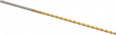 Taper Length Drill Bit: 0.0520″ Dia, 130 ° Coated, RH Cut, Parabolic Flute, Cylindrical Shank, Series 668