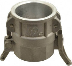 EVER-TITE Coupling Products - 2" Aluminum Cam & Groove Suction & Discharge Hose Female Coupler Female NPT Thread - Part D, 2" Lock-On Thread, 250 Max psi - Exact Tool & Supply