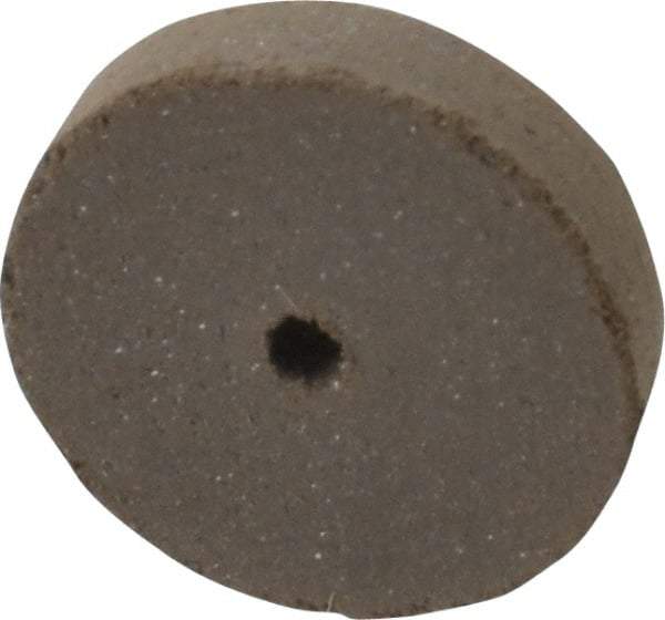 Cratex - 5/8" Diam x 1/16" Hole x 1/8" Thick, Surface Grinding Wheel - Silicon Carbide, Medium Grade, 25,000 Max RPM, Rubber Bond, No Recess - Exact Tool & Supply