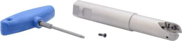 Iscar - 1" Cut Diam, 0.79" Max Depth of Cut, 1" Shank Diam, 6.7" OAL, Indexable Ball Nose End Mill - 2-3/4" Head Length, Straight Shank, BCM Toolholder, BCR... Insert - Exact Tool & Supply