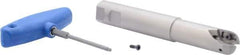 Iscar - 1" Cut Diam, 0.79" Max Depth of Cut, 1" Shank Diam, 6.7" OAL, Indexable Ball Nose End Mill - 2-3/4" Head Length, Straight Shank, BCM Toolholder, BCR... Insert - Exact Tool & Supply