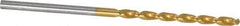 Guhring - 2mm 130° Cobalt Jobber Drill - TiN Finish, Right Hand Cut, Parabolic Flute, Straight Shank, 1-15/16" OAL, Standard Point - Exact Tool & Supply