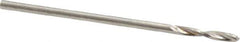 Guhring - 1.2mm 130° Parabolic Flute High Speed Steel Screw Machine Drill Bit - Bright Finish, Right Hand Cut, 7mm Flute Length, 28mm OAL, Standard Point, Straight Shank - Exact Tool & Supply