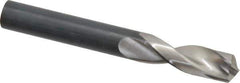 Guhring - 11.4mm 130° Parabolic Flute High Speed Steel Screw Machine Drill Bit - Bright Finish, Right Hand Cut, 47mm Flute Length, 95mm OAL, Standard Point, Straight Shank - Exact Tool & Supply