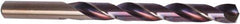 Precision Twist Drill - Letter X 135° High Speed Steel Jobber Drill - Purple/Bronze Finish, Right Hand Cut, 5-1/8" OAL, Split Point - Exact Tool & Supply