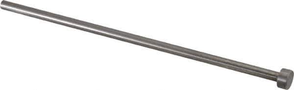 Gibraltar - 3/16" Pin Diam, 3/8" Head Diam x 3/16" Head Height, 6" OAL, Straight Ejector Pin - Steel, 5-13/16" Pin Length - Exact Tool & Supply