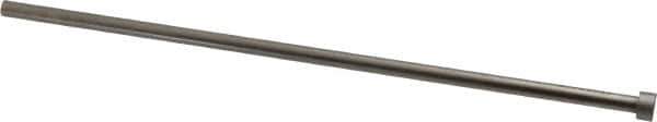 Gibraltar - 17/64" Pin Diam, 7/16" Head Diam x 1/4" Head Height, 10" OAL, Straight Ejector Pin - Steel, 9-3/4" Pin Length - Exact Tool & Supply