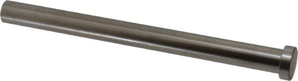 Gibraltar - 16mm Pin Diam, 22mm Head Diam x 7mm Head Height, 200mm OAL, Straight Ejector Pin - Steel, 193mm Pin Length - Exact Tool & Supply