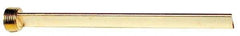 Made in USA - 1" NPT Thread, Straight, Die & Mold Cooling Baffle - 16" OAL, Brass - Exact Tool & Supply