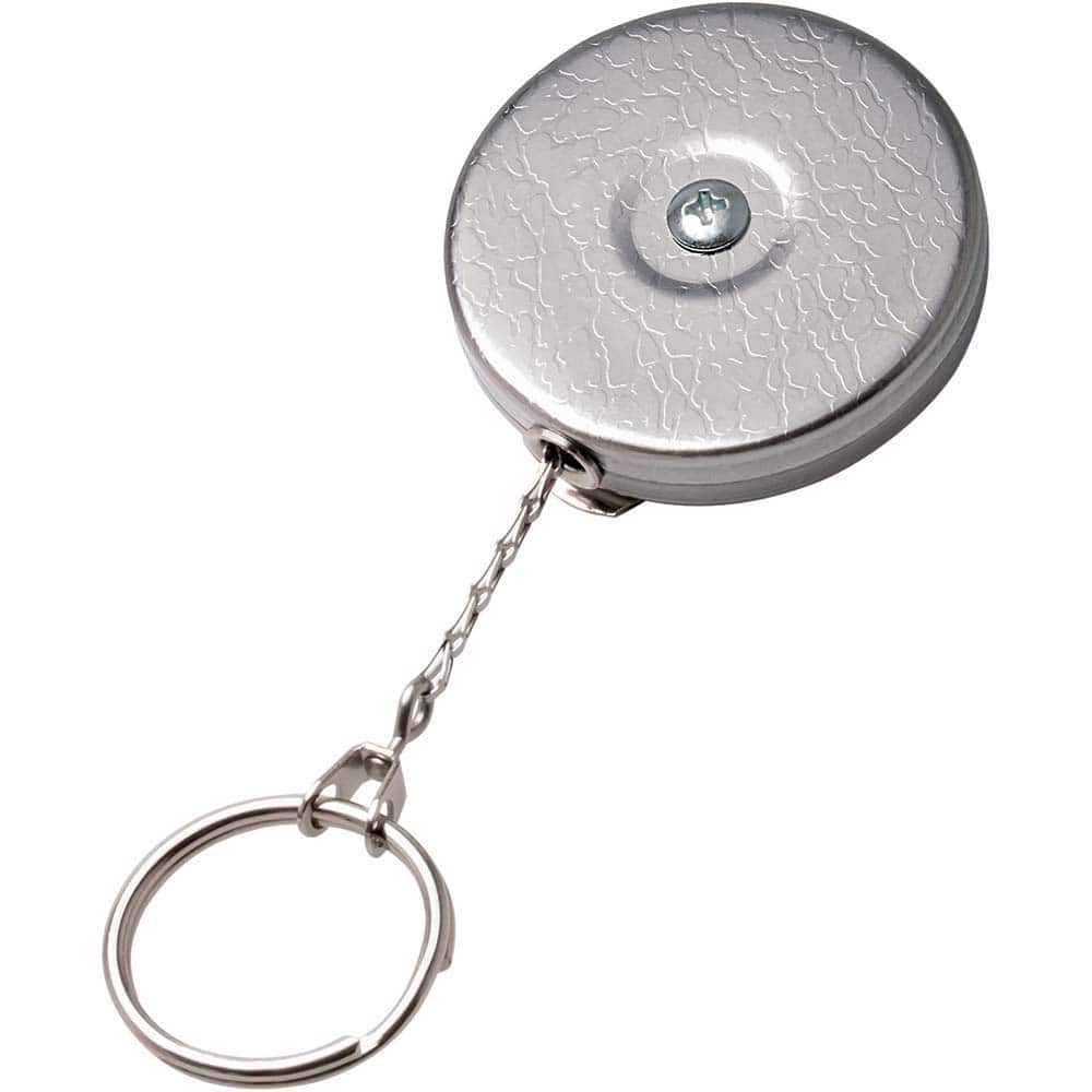 Key-Bak - Key Control; Type: Retractable Key Chain ; Number of Keys: 15 ; Color: Chrome ; Width (Inch): 1 - Exact Tool & Supply