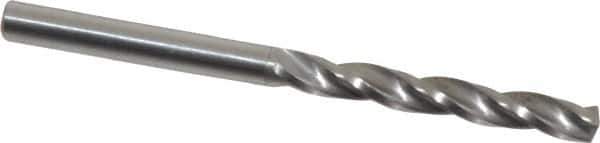 Guhring - 3.9mm 150° Solid Carbide Jobber Drill - Bright Finish, Right Hand Cut, Spiral Flute, Straight Shank, 55mm OAL, Standard Point - Exact Tool & Supply