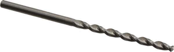Guhring - 3.2mm 130° Solid Carbide Jobber Drill - Bright Finish, Right Hand Cut, Parabolic Flute, Straight Shank, 69.85mm OAL, Standard Point - Exact Tool & Supply