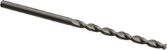 Guhring - 3.2mm 130° Solid Carbide Jobber Drill - Bright Finish, Right Hand Cut, Parabolic Flute, Straight Shank, 69.85mm OAL, Standard Point - Exact Tool & Supply