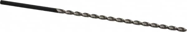 Extra Length Drill Bit: 0.1654″ Dia, 130 °, High Speed Steel Bright Finish, 4.724″ Flute Length, Parabolic Flute, Straight-Cylindrical Shank, Series 502