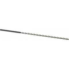 Extra Length Drill Bit: 0.1417″ Dia, 130 °, Cobalt Bright Finish, 4.528″ Flute Length, 6.496″ OAL, Parabolic Flute, Straight-Cylindrical Shank, Series 618