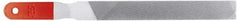 Simonds File - 8" Long, American-Pattern File - Single, Double Cut, Handle - Exact Tool & Supply