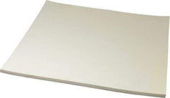 Made in USA - 12" Long, 12" Wide, 1/4" Thick, Buna-N Rubber Foam Sheet - 50 to 60 Durometer, White, -20 to 180°F, 1,000 to 1,200 psi Tensile Strength, Stock Length - Exact Tool & Supply