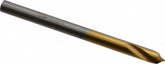 Guhring - 4mm Body Diam, 90°, 55mm OAL, High Speed Steel Spotting Drill - Exact Tool & Supply