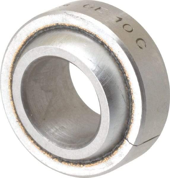 SKF - 10mm Bore Diam, 1,946 Lb Dynamic Capacity, Spherical Plain Bearing - 4,860 Lb Static Load Capacity - Exact Tool & Supply