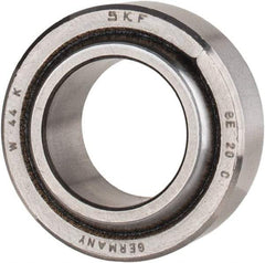 SKF - 20mm Bore Diam, 7,088 Lb Dynamic Capacity, Spherical Plain Bearing - 17,550 Lb Static Load Capacity - Exact Tool & Supply