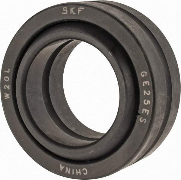 SKF - 25mm Bore Diam, 10,800 Lb Dynamic Capacity, Spherical Plain Bearing - 54,000 Lb Static Load Capacity - Exact Tool & Supply