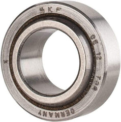 SKF - 12mm Bore Diam, 3,375 Lb Dynamic Capacity, Spherical Plain Bearing - 6,749 Lb Static Load Capacity - Exact Tool & Supply