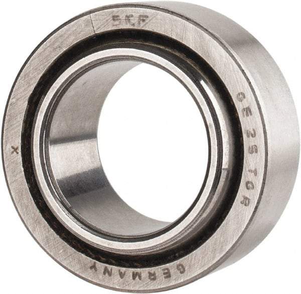 SKF - 25mm Bore Diam, 15,298 Lb Dynamic Capacity, Spherical Plain Bearing - 30,821 Lb Static Load Capacity - Exact Tool & Supply