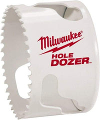 Milwaukee Tool - 2-5/16" Diam, 1-1/2" Cutting Depth, Hole Saw - Bi-Metal Saw, Toothed Edge - Exact Tool & Supply