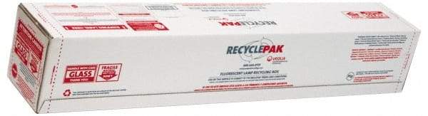Recyclepak - 48 Inch Long x 8-1/2 Inch Wide x 8-1/2 Inch Deep, Lamp Recycling Box - 30 Piece, T12 or 60 Piece, T8 Capacity, 4 Ft. Box - Exact Tool & Supply