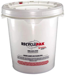 Recyclepak - 15 Inch Deep, Lamp Recycling Box - 15 Inch Diameter, 69 Lb. Capacity, 5 Gallon Pail - Exact Tool & Supply
