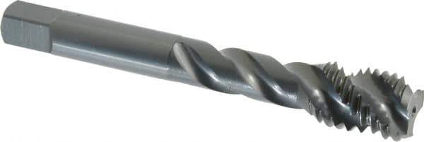 OSG - 1/2-13 UNC 3 Flute 2B Bottoming Spiral Flute Tap - Vanadium High Speed Steel, Oxide Finish, 3-3/8" OAL, Right Hand Flute, Right Hand Thread, H5 - Exact Tool & Supply