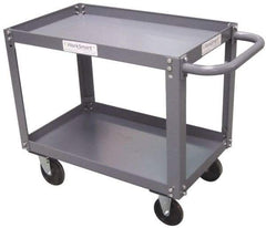 Value Collection - 1,200 Lb Capacity, 18" Wide x 30" Long x 27" High Service Cart - 2 Shelf, Steel - Exact Tool & Supply