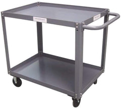Value Collection - 1,000 Lb Capacity, 24" Wide x 30" Long x 34-5/8" High Service Cart - 2 Shelf, Steel - Exact Tool & Supply