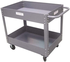 Value Collection - 1,200 Lb Capacity, 24" Wide x 36" Long x 34-5/8" High Service Cart - 2 Shelf, Steel - Exact Tool & Supply