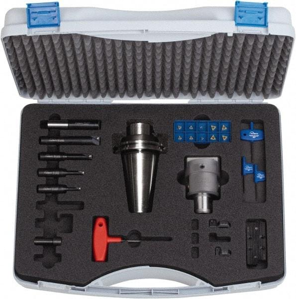 Komet - 2.362 Inch Body Diameter, Manual Modular Boring Head - 0.236 to 4.921 Inch Bore Diameter, Integral Shank, Modular Connection Shank - Exact Tool & Supply