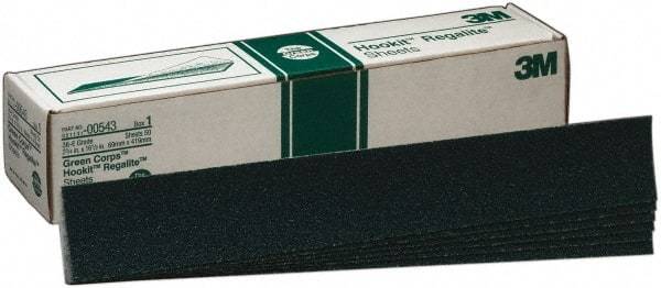 3M - 36 Grit, Ceramic/Aluminum Oxide Sanding Sheet - 16-1/2" Long x 2-3/4" Wide, Very Coarse Grade, E Weighted Paper Backing - Exact Tool & Supply