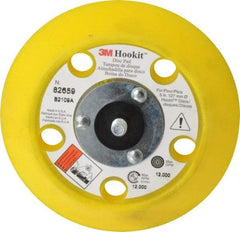 3M - 5" Diam Hook & Loop Disc Backing Pad - Medium Density, 12,000 RPM - Exact Tool & Supply