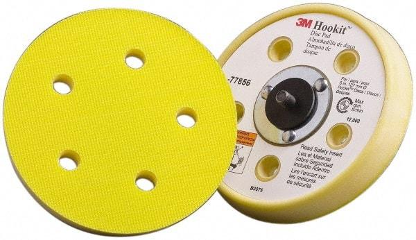 3M - 5" Diam Hook & Loop Disc Backing Pad - Soft Density, 12,000 RPM - Exact Tool & Supply