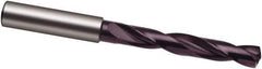 Guhring - Letter U 140° Solid Carbide Jobber Drill - FIREX Finish, Right Hand Cut, Spiral Flute, 103mm OAL, SU Point - Exact Tool & Supply