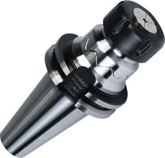HAIMER - 1/8" to 3/4" Capacity, 160mm Projection, CAT40 Taper Shank, ER32 Collet Chuck - 0.0001" TIR, Through-Spindle & DIN Flange Coolant - Exact Tool & Supply